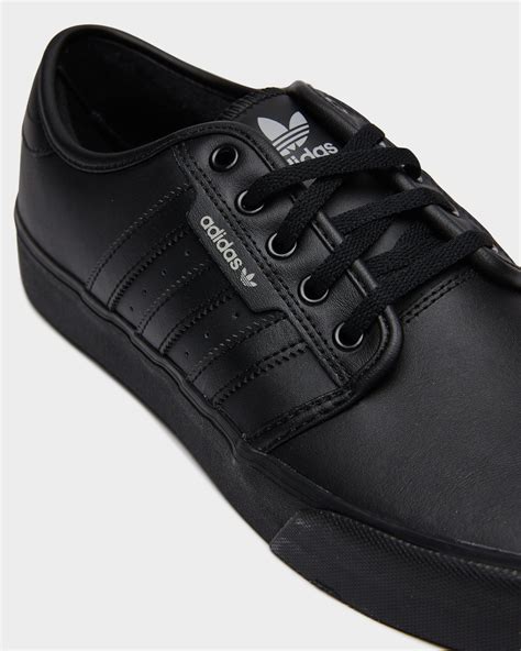 black adidas shoes men|men's black casual shoes.